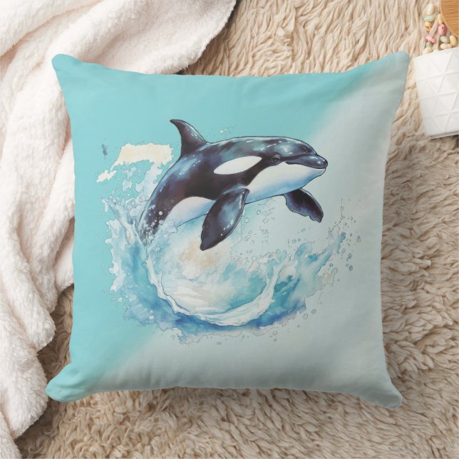 Coussin Bleu et blanc Ocra Ocean Beach Nautique (Couverture)