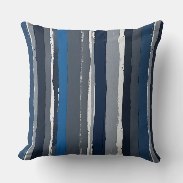 Coussin Bleu et gris (Recto)