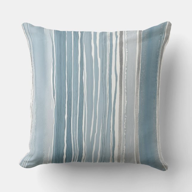 Coussin Bleu et gris poussiéreux (Recto)