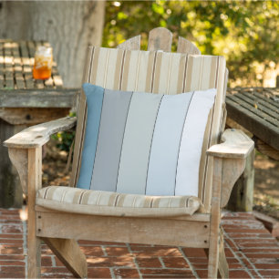 Coussin Bleu Et Gris Sur Papier Aquarelle