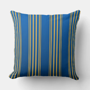 Coussin Bleu Et Jaune