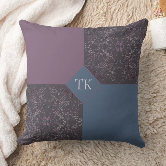 Coussin Bleu et mauve (Couverture)