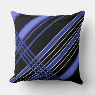 Coussin Bleu et noir