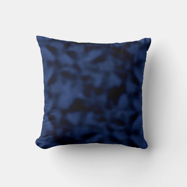 Coussin Bleu et noir chinés (Recto)