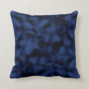 Coussin Bleu et noir chinés
