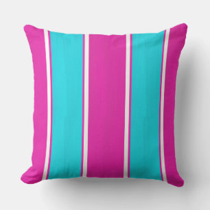 Coussin Bleu et rose chaud Tirages de Cabane Lancer l'orei