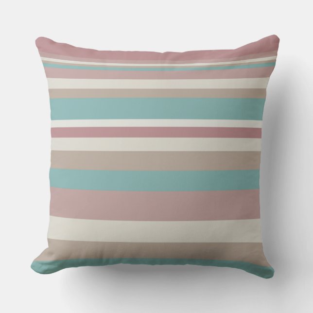 Coussin Bleu et rose clair (Recto)