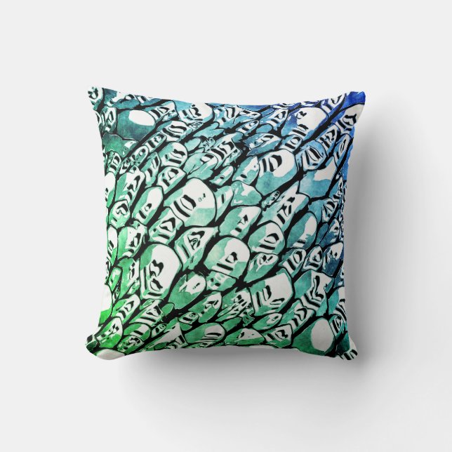 Coussin Bleu et vert (Recto)