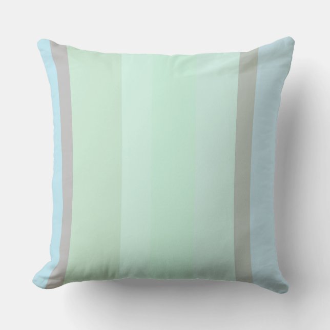 Coussin Bleu et vert Abstrait (Recto)
