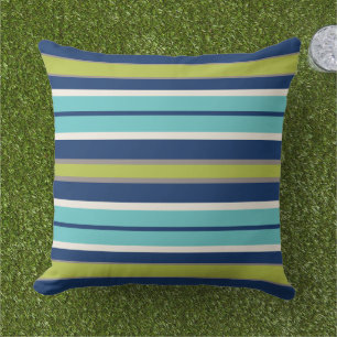 Coussin Bleu et vert de la marine moderne