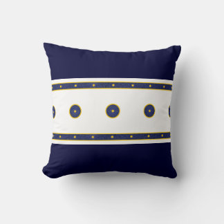 Coussin Bleu foncé avec étoiles d'or