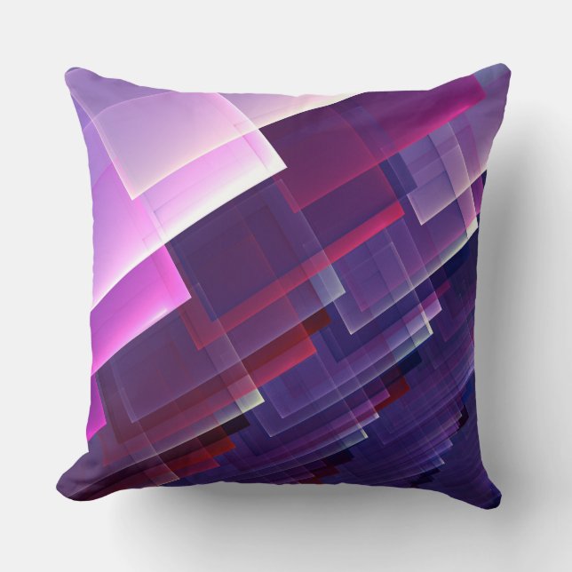 Coussin Bleu géométrique (Recto)