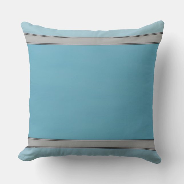 Coussin Bleu, Gris, Noir simple comme ça (Recto)