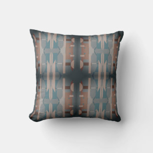 Coussin Bleu Gris Tan Charbon Sud-Ouest Look Grande Mosaïq