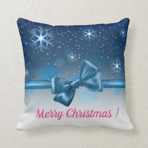 Coussin Bleu hiver
