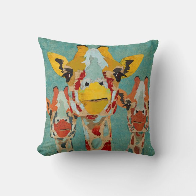 Coussin bleu jetant un coup d'oeil de trois (Recto)