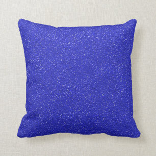Coussin Bleu lumineux texturisé
