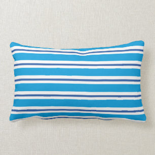 Coussin bleu marin de MoJo d'Américain de rayures