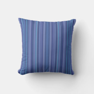 Coussin Bleu moderne bande pourpre