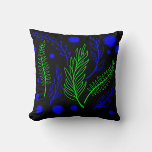 Coussin Bleu noir