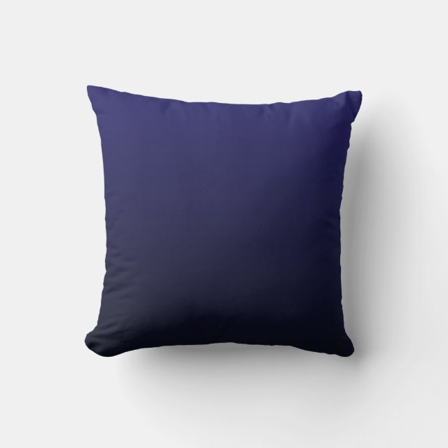 Coussin Bleu Nuit Trempé Décor Moderne Tendance (Recto)