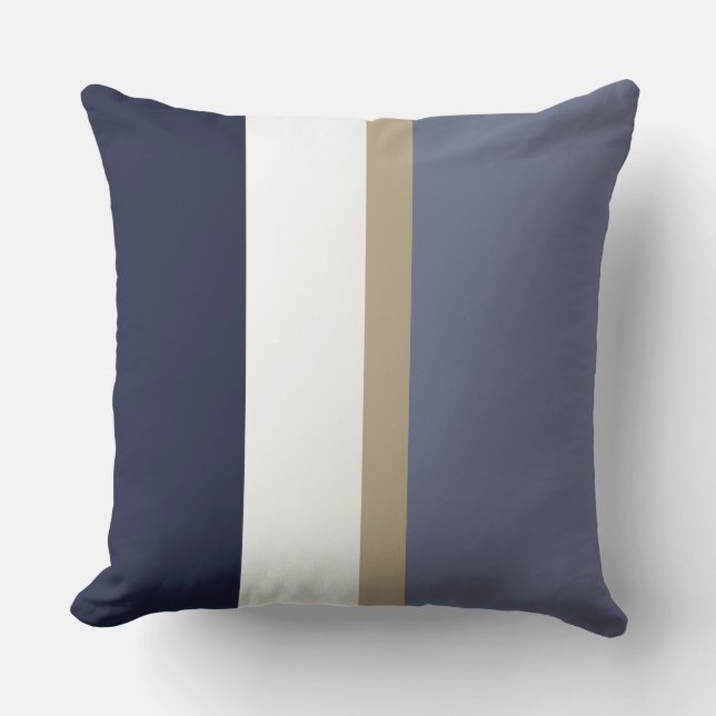 Coussin Bleu, or et blanc (Recto)