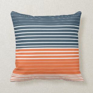 Coussin Bleu orange de la Marine Nautique