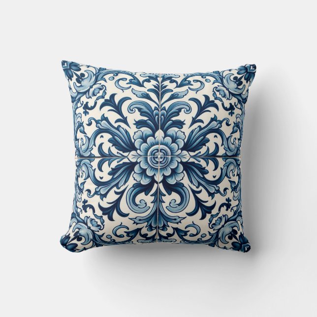 Coussin bleu portugais (Recto)