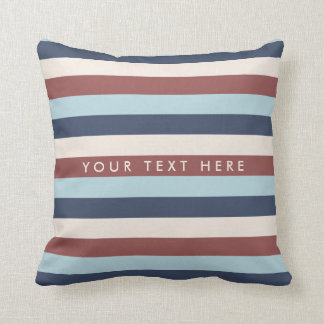 Coussin Bleu rayé et coutume de Marsala