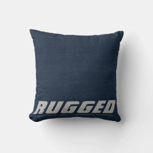 Coussin Bleu RUGGED robuste déterminé mâle Jeter l'oreille