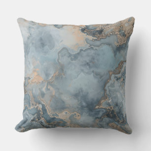 Coussin Bleu sarcelle poussiéreux gris beige contemporain