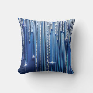 Coussin Bleu scintillant