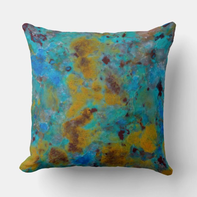 Coussin Bleu tacheté Jasper (Recto)