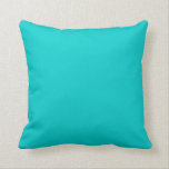 Coussin bleu turquoise solide<br><div class="desc">Modèle Personnalisé Pour Oreiller Jeu 20" x 20" - Coussins Customisés. Personnalisez avec votre propre nom, motif, design, devis, monogramme ou photo. Utilisez nos modèles cool, oeuvres d'art, photos, graphiques et illustrations, puis ajoutez des noms, du texte, des guillemets et des monogrammes pour créer votre propre oreiller. Cliquez sur le...</div>