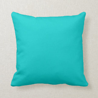 Coussin bleu turquoise solide