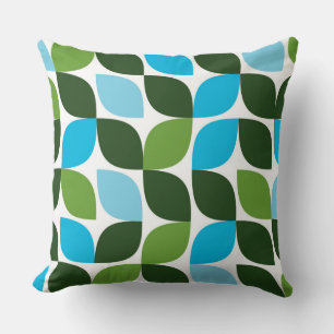 Coussin Bleu, vert, cool, tendance, nature moderne abstrai