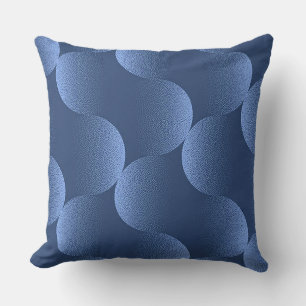Coussin 💙 Bleu Vibrant Abstrait Artistique Moderne