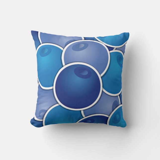 Coussin Bleuet funky (Recto)