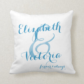 Coussin Bleus lesbiens me jugent serré personnalisé