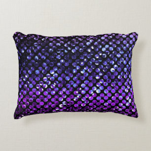 Coussin Bling en cristal pourpre Strass d'accent