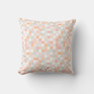 Coussin Bloc arc-en-ciel pixelisé de jeu informatique 8 bi