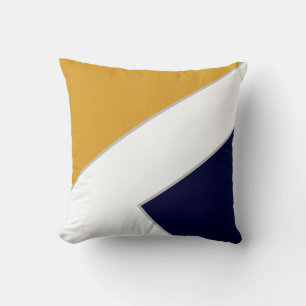 Coussin Bloc de couleur blanc de la marine moderne de mout