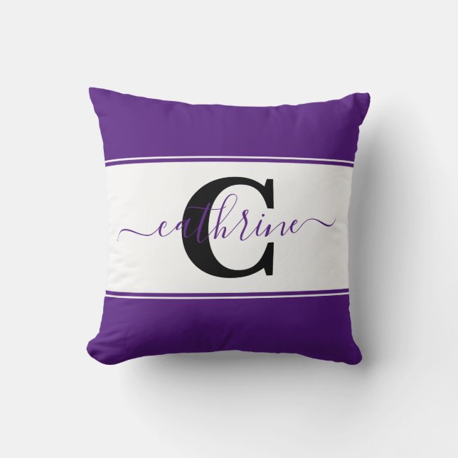 Coussin Bloc de couleur personnalisé (Recto)
