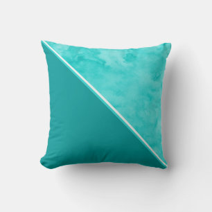 Coussin Bloc de couleur Turquoise Aqua