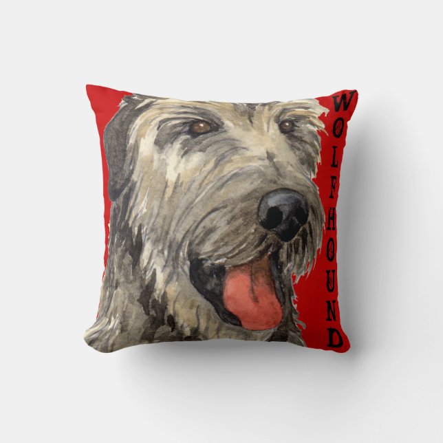 Coussin Bloc de couleur Wolfhound irlandais (Recto)