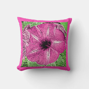Coussin Bloc de gloire du matin Imprimer - rose fuchsia