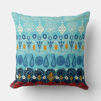 Coussin bloc lotus bleu