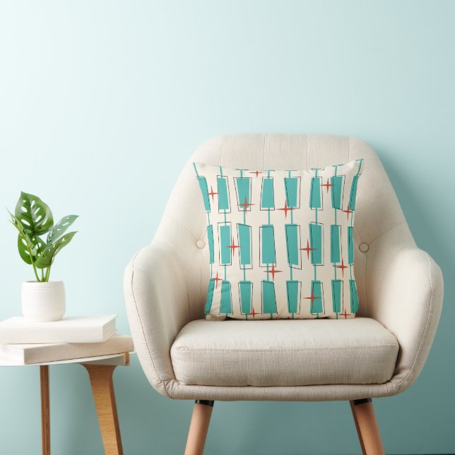 Coussin Blocs Atomiques Modernes du Milieu du Siècle Sarce (Chaise)