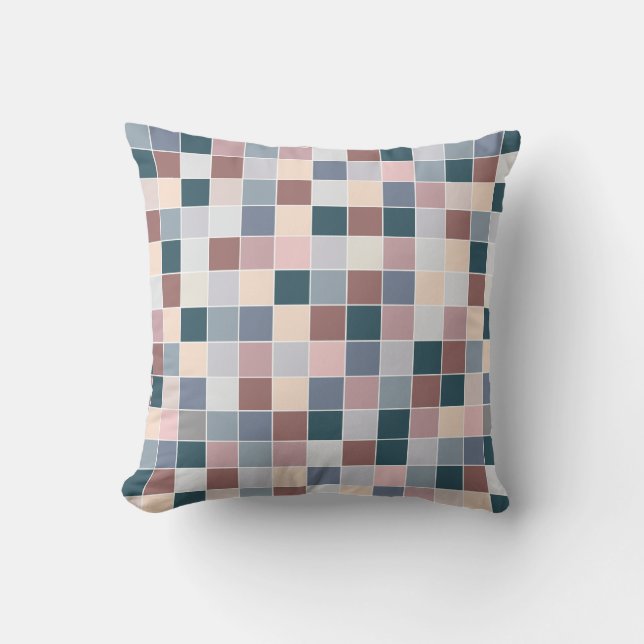 Coussin Blocs Cool Cool, Couleurs Élégantes (Recto)