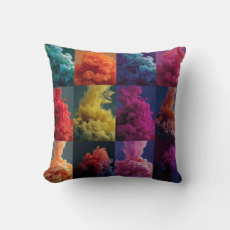 Coussin blocs de couleur gras